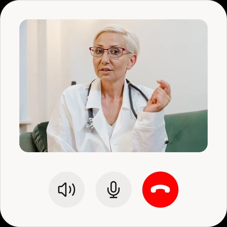 Video visit with a clinician