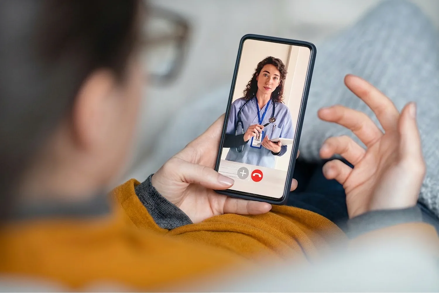 Virtual visit with clinician